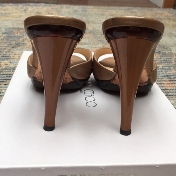 Jimmy choo golden sand mule heels - Picture 6 of 8